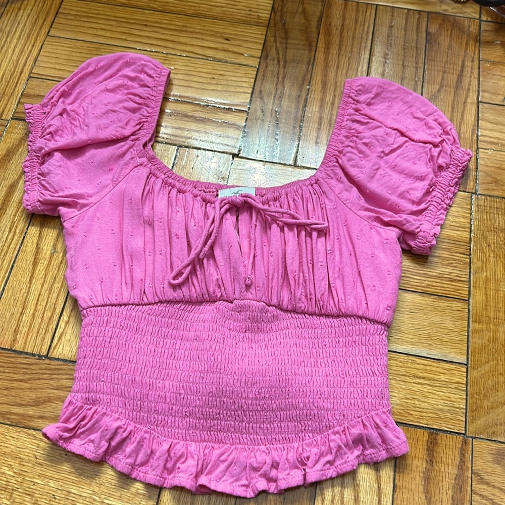 Preppy peasant top